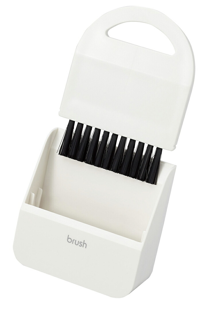 ピタッ！と収納できるマグネット付き ちりとり＆デスクブラシ