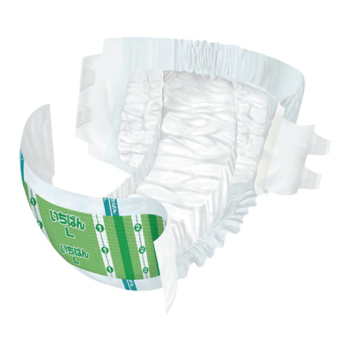 エルモアいちばん 幅広簡単テープ止め 病院・施設用 L 17枚 （4パック