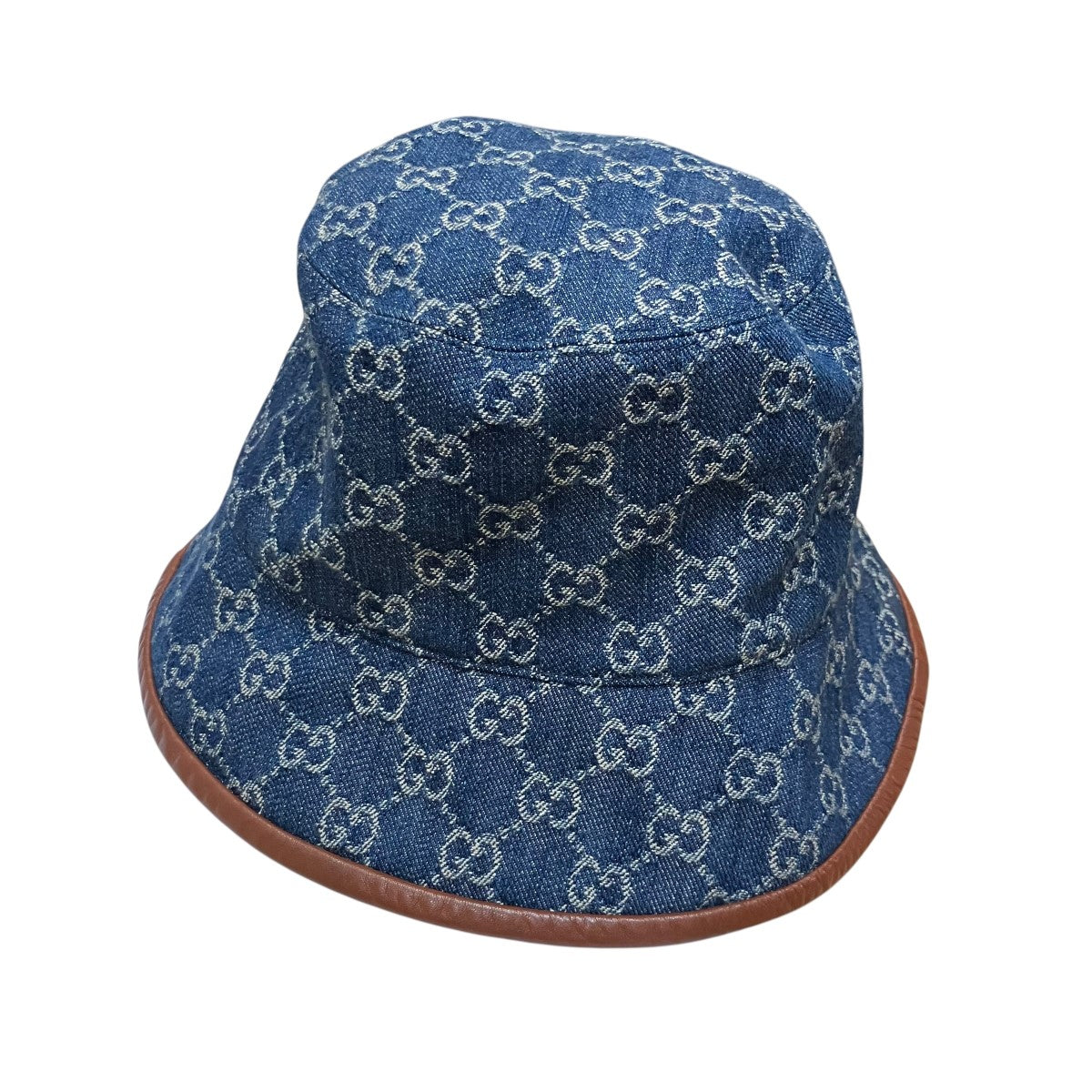 GUCCI(グッチ) GGモノグラムバケットハット 576371 インディゴ サイズ