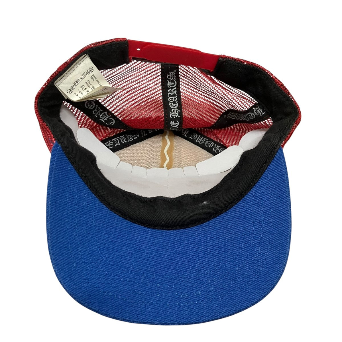 CHROME HEARTS(クロムハーツ) FUCKトラッカーキャップ レッド×ホワイト