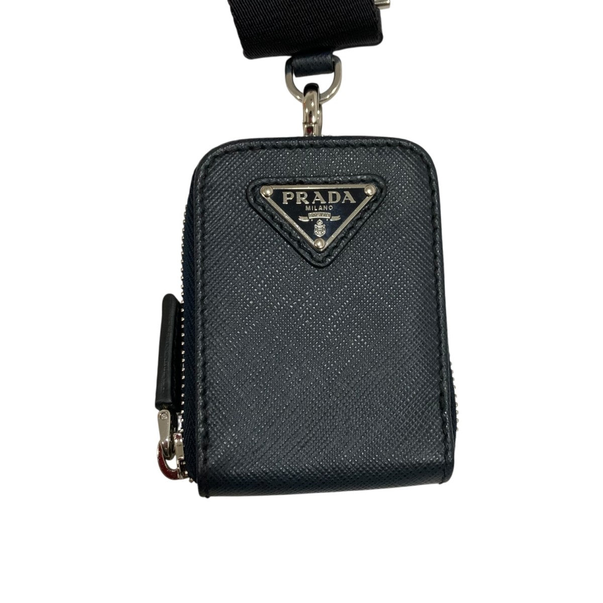 PRADA(プラダ) サフィアーノレザーショルダーバッグ 3 ネイビー