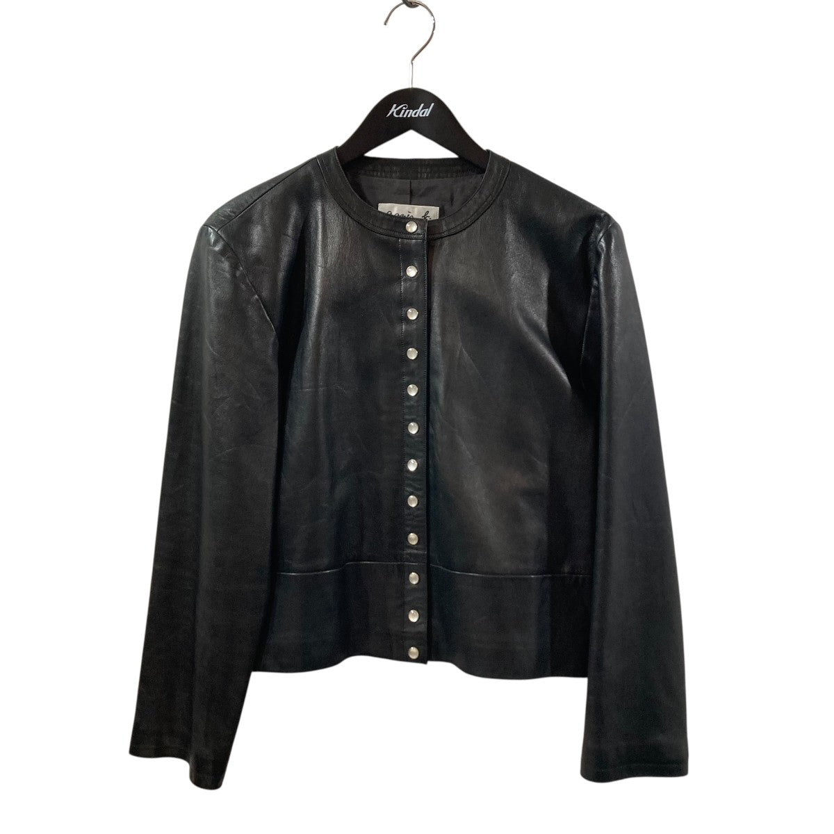 agnes b(アニエスベー) SPECIALレザージャケット ブラック サイズ 40