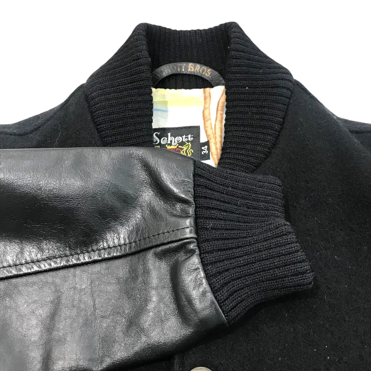 Ron Herman×Schott 「VARSITY」スタジャン ブラック サイズ 34｜【公式