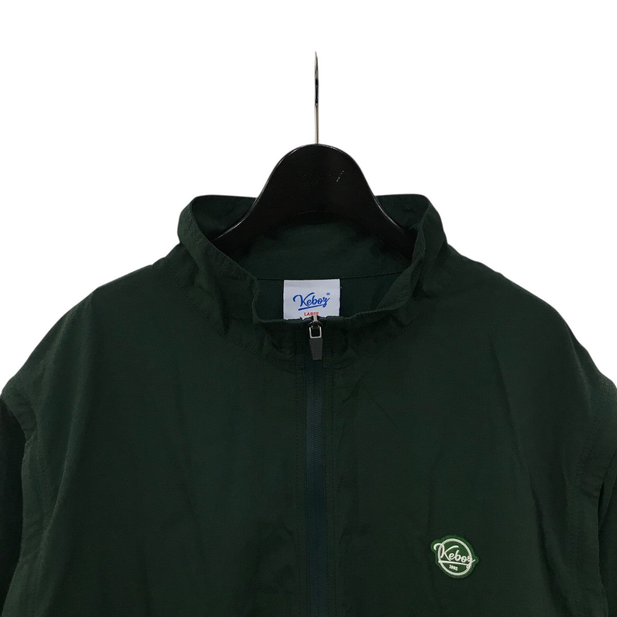 KEBOZ(ケボズ) ナイロンハーフジップジャケット ダークグリーン サイズ