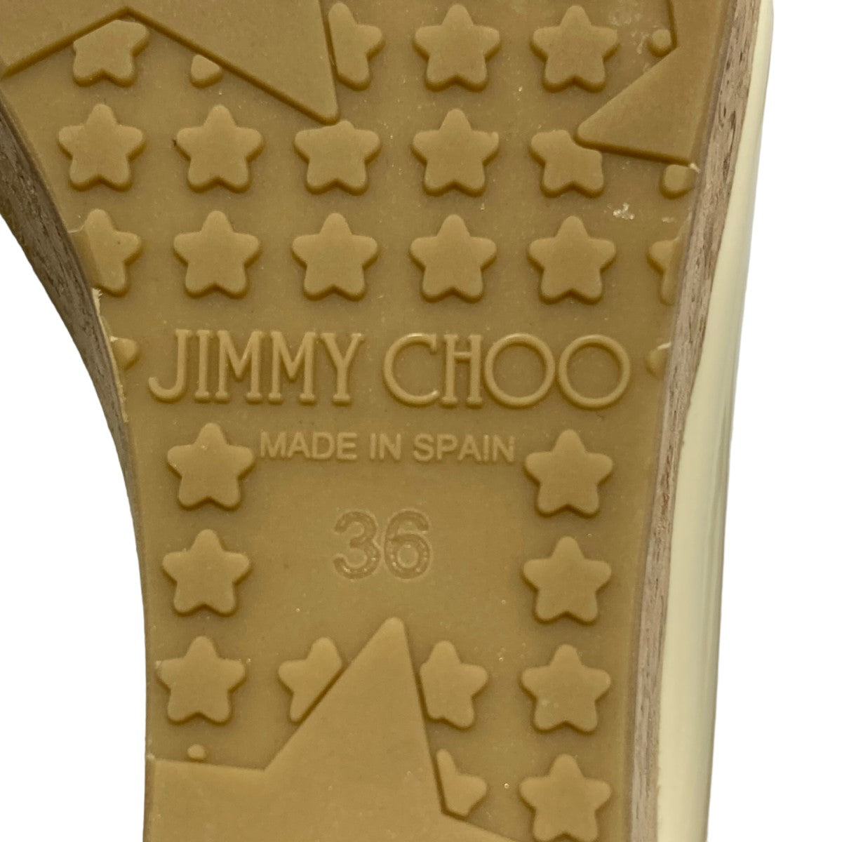 JIMMY CHOO(ジミーチュウ) ウェッジソールサンダル ホワイト サイズ 36
