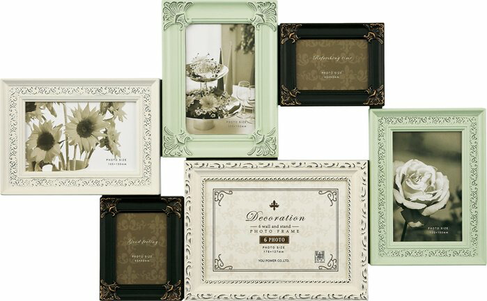楽天市場】フォトフレーム デコレーション 6ウォール＆スタンド