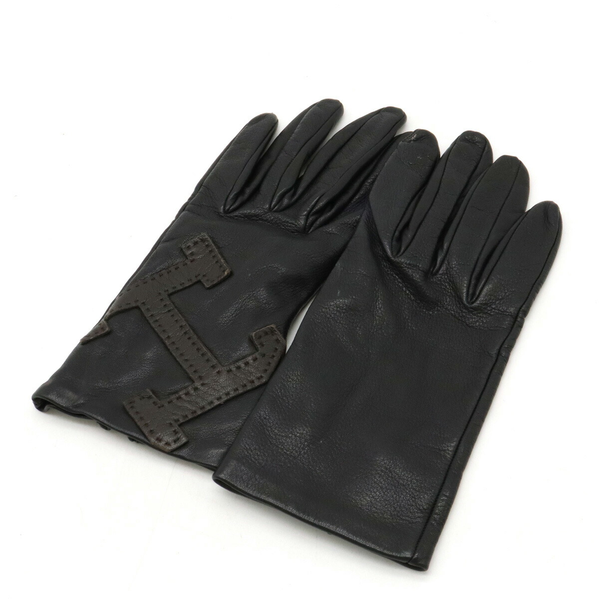 楽天市場】HERMES エルメス パンチング グローブ 革手袋 レザー