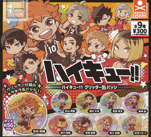 楽天市場】【コンプリート】ハイキュー！！ラメグリッター缶バッジ