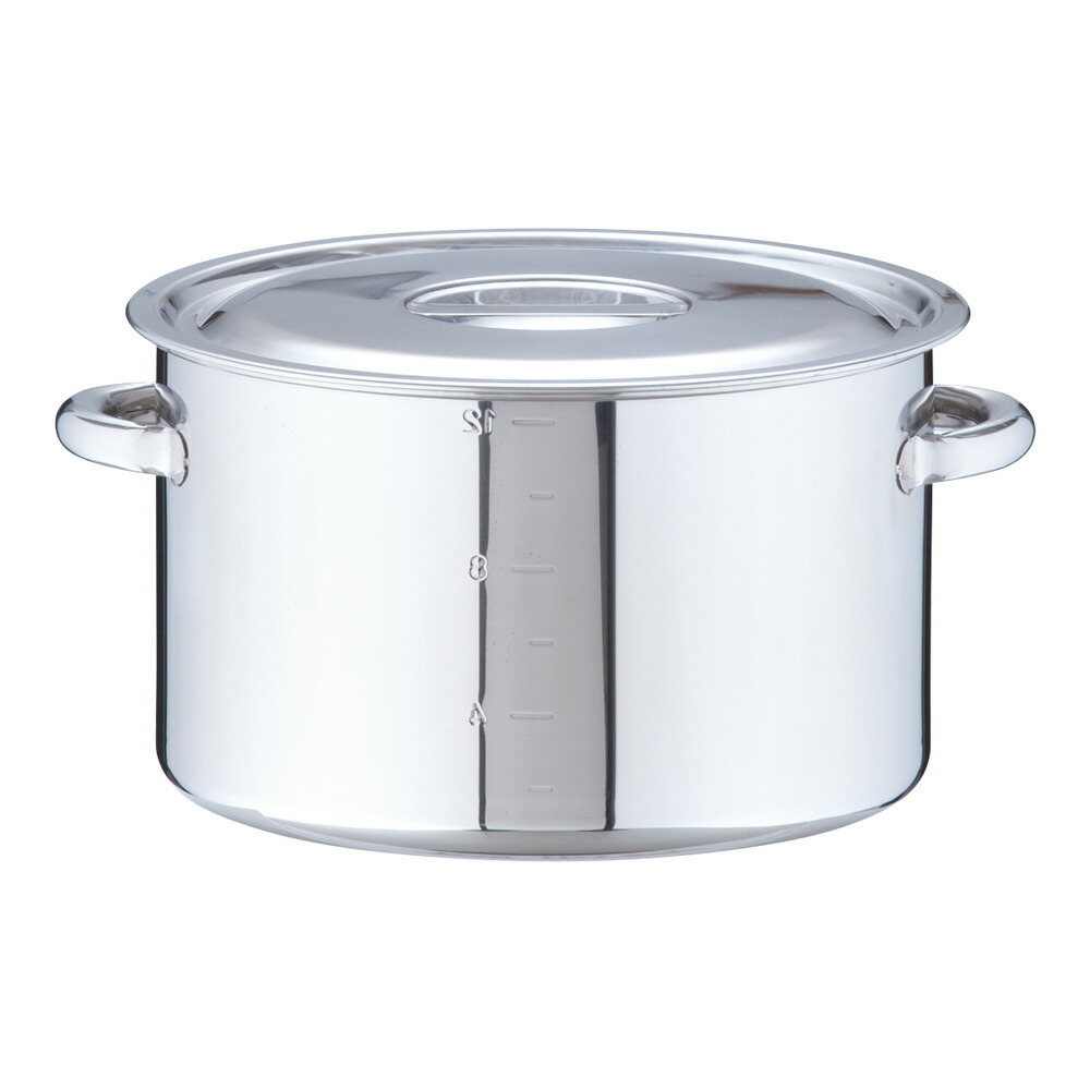 楽天市場】SA18-8ステンレス 寸胴鍋 30cm(目盛付) 給食 飲食店 大量