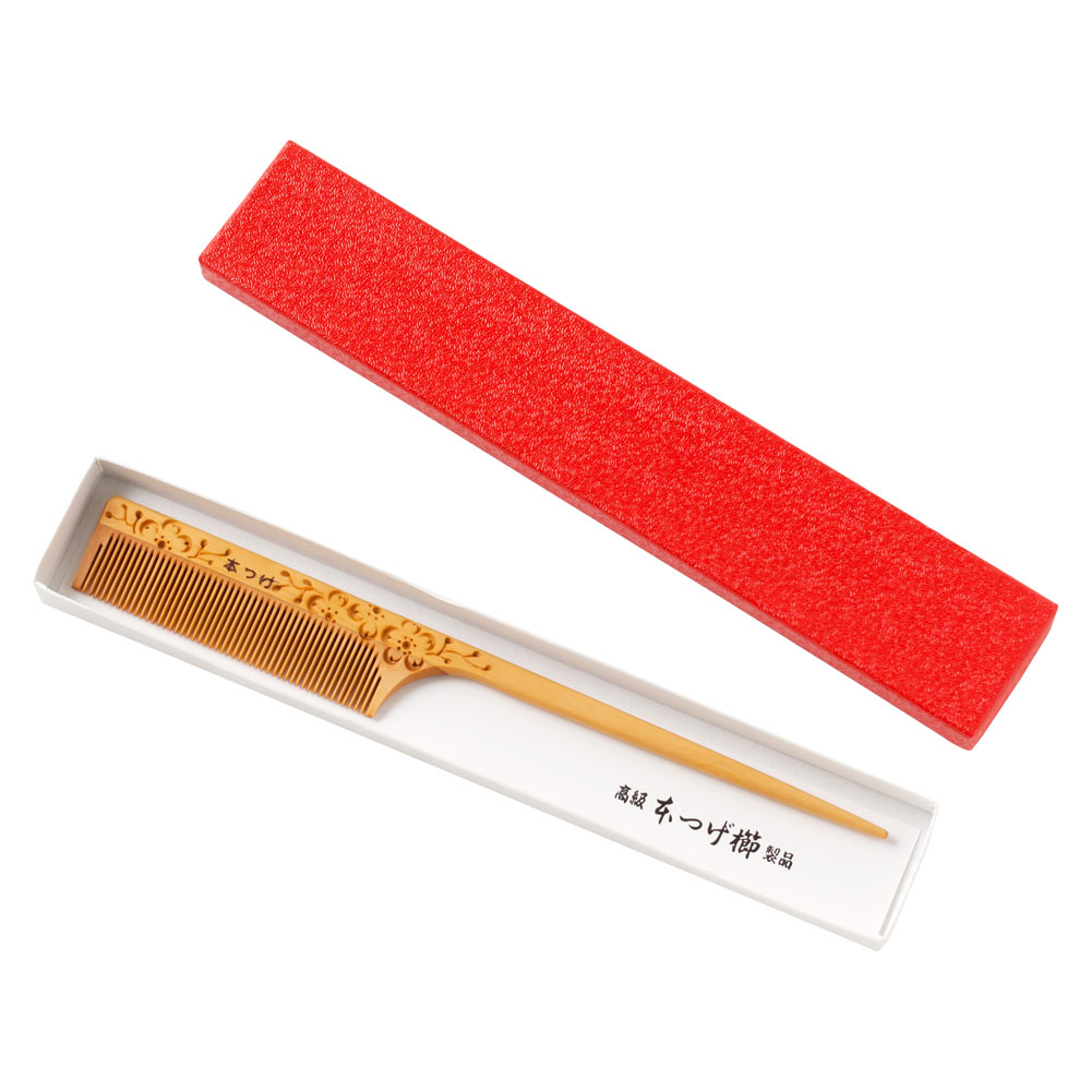 楽天市場】つげセット櫛 大 梅彫 椿油仕上げ : こだわりの和雑貨 和敬静寂