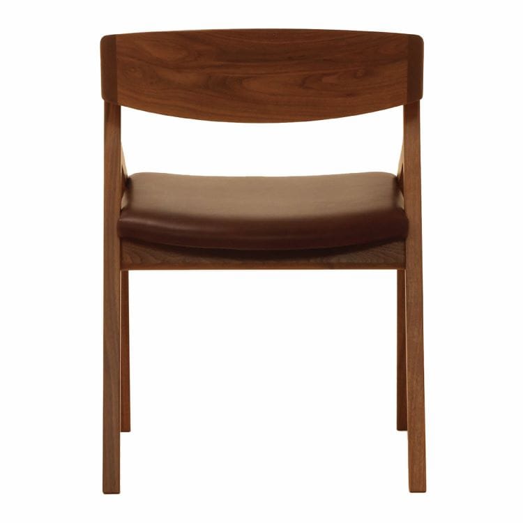 コロナ アームチェア (背もたれ木タイプ / レザー) | ナガノインテリア