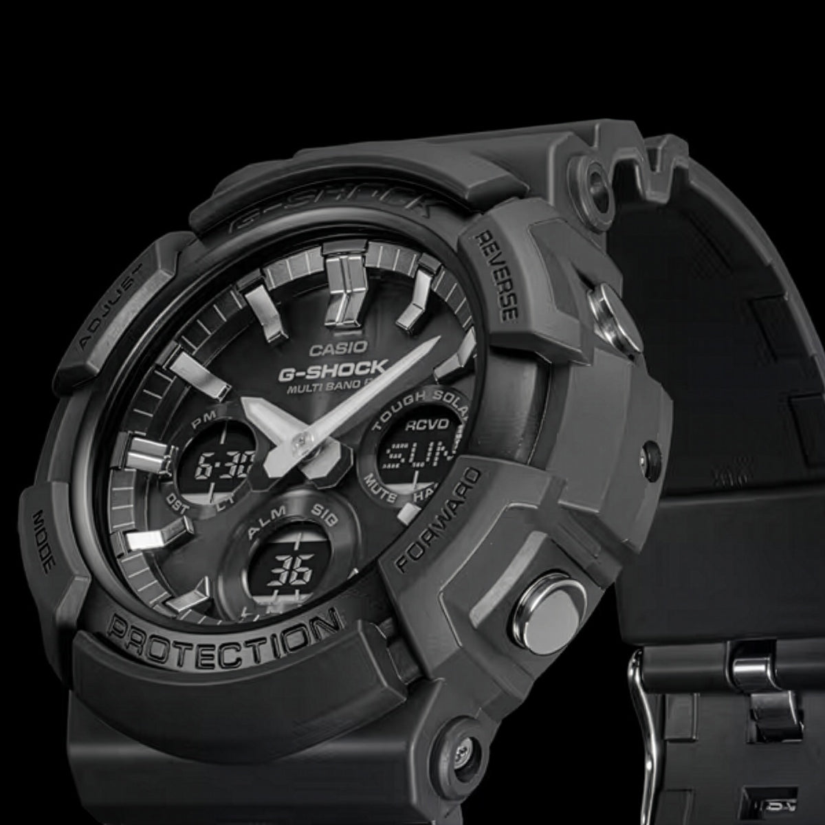 G-SHOCK GAW-100B-1AJF メンズ 電波ソーラー アナデジ ブラック ビッグ