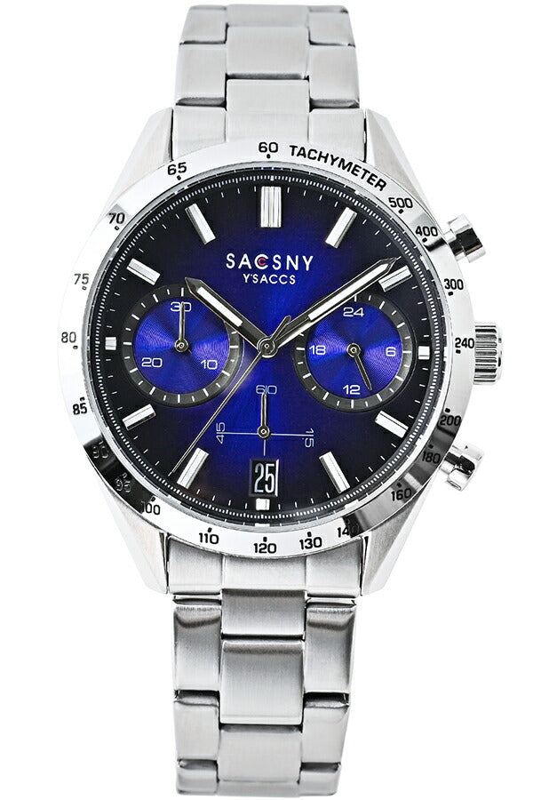 サクスニーイザック クオーツ クロノグラフ SY15219-GR メンズ 電池式