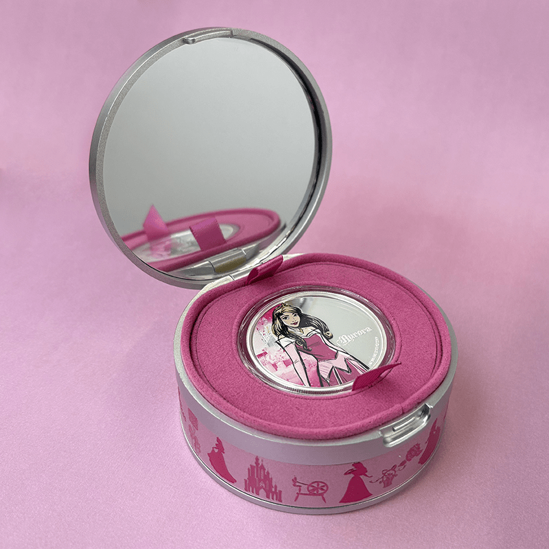 ニウエ 2024年 ディズニー・プリンセス オーロラ姫 2ドルカラー銀貨