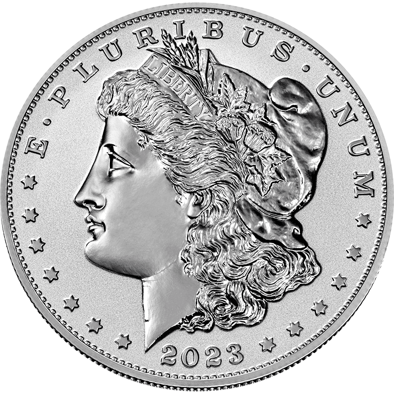 アメリカ 2023年 モルガンダラーとピースダラー 1ドル銀貨2種セット