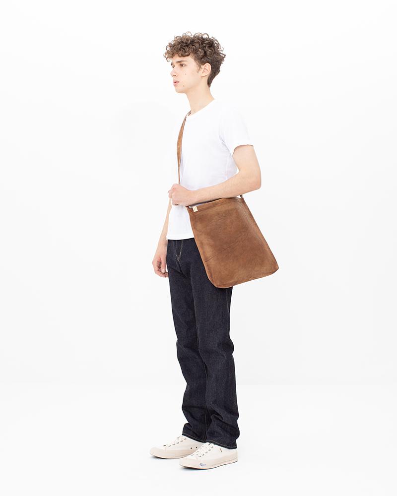 LEATHER RECORD BAG DMGD | Visvim Official North American Web Store