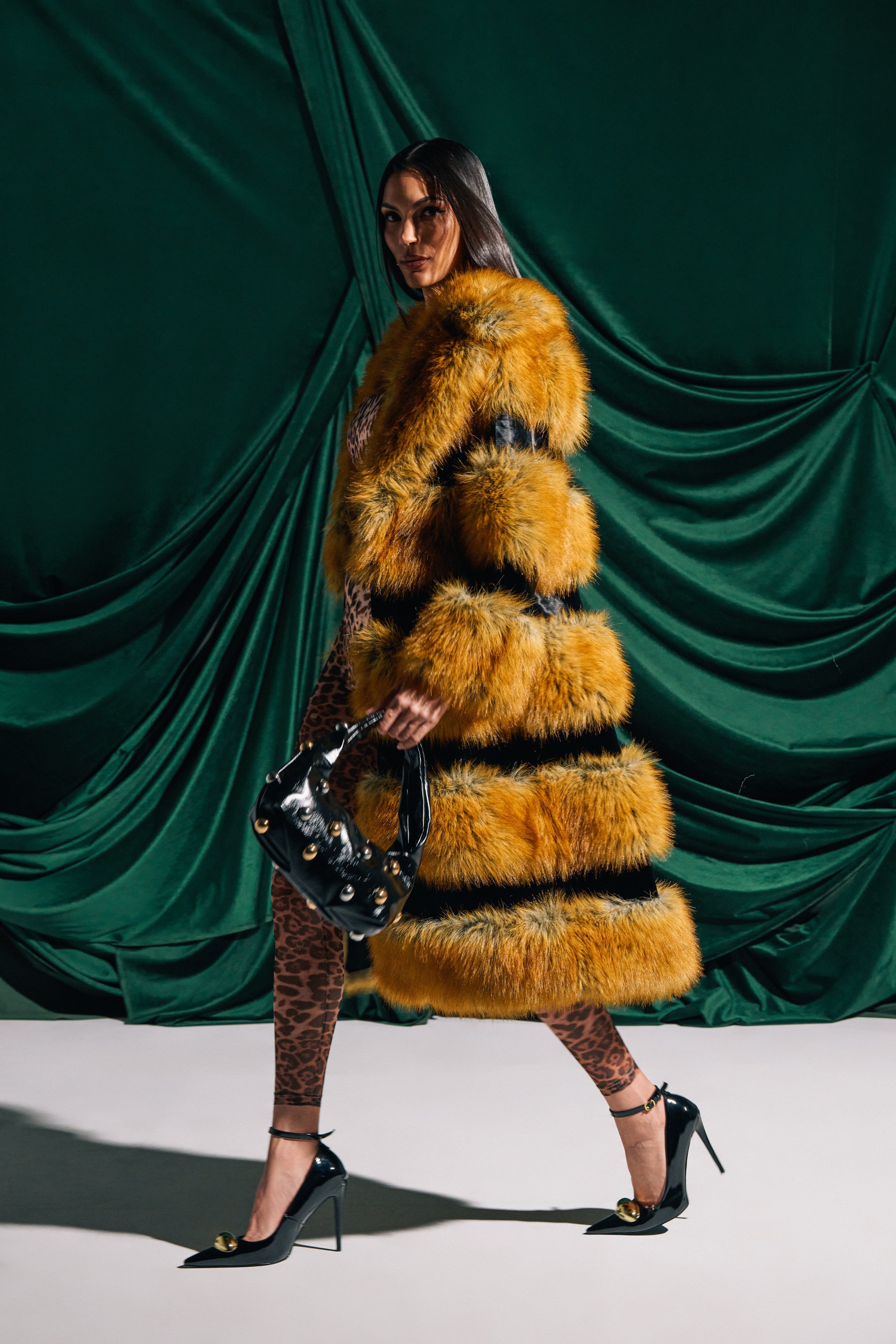 MADDOX PANELED FAUX FUR – AKIRA