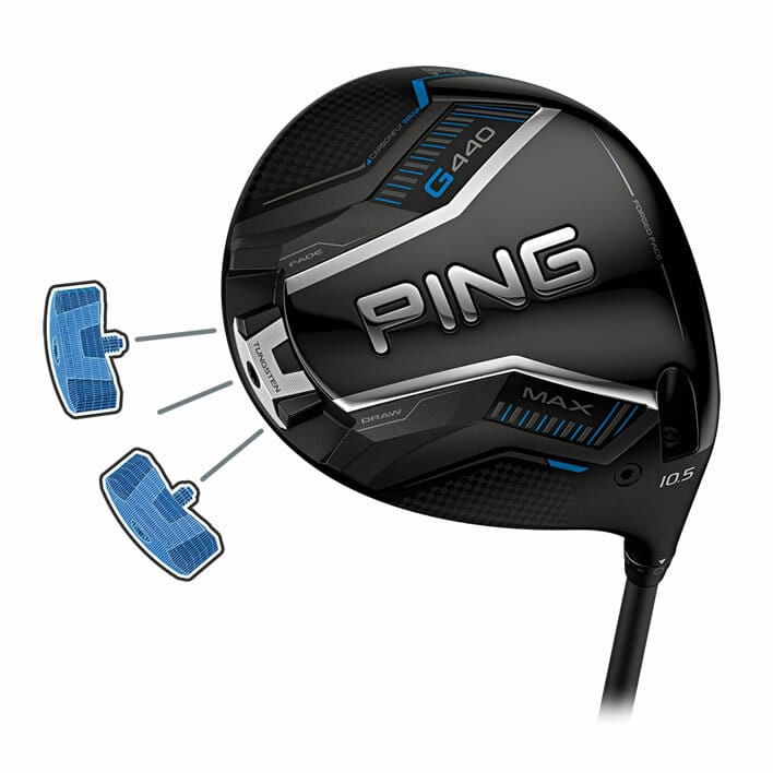PING G440 LST DRIVER WITH TOUR 2.0 CHROME 65 S sHAFT