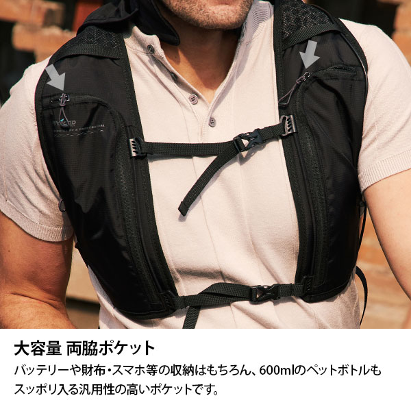 アイスマンベスト PRO-X2 ブラック ICMPX2-BLV-SET (バッテリー付