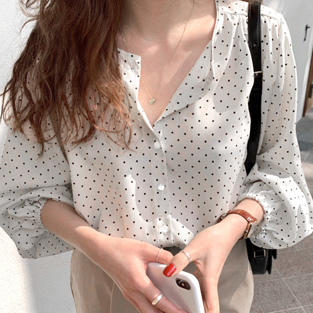miniministore（ミニミニストア） ドット柄ブラウス レディース シャツ