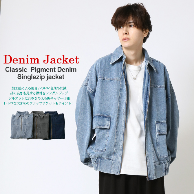 ARCADE（アーケード） デニムジャケット メンズ シングルジップ デニム