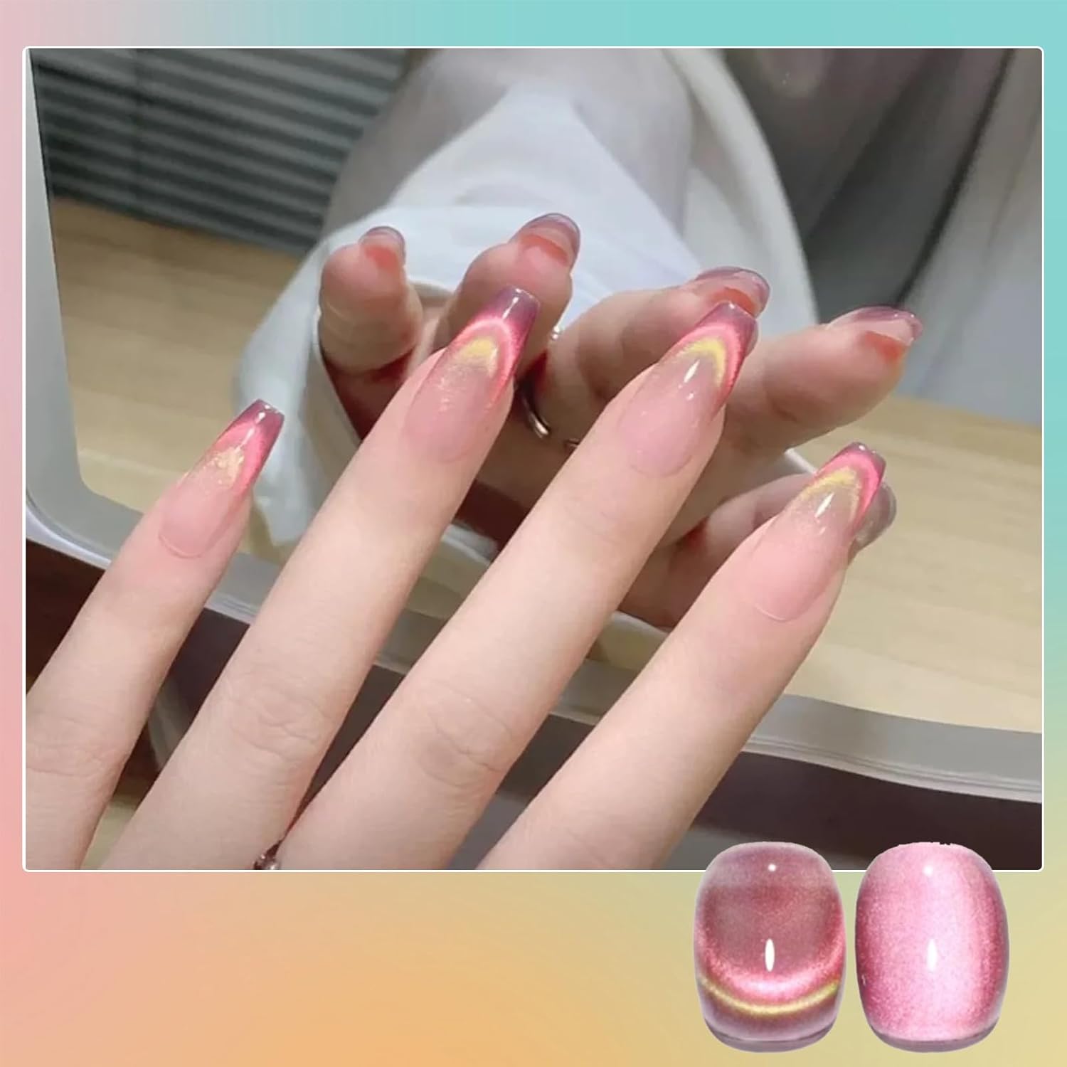 ジェルネイル マグネット 2個セット マニキュア マグネットジェル