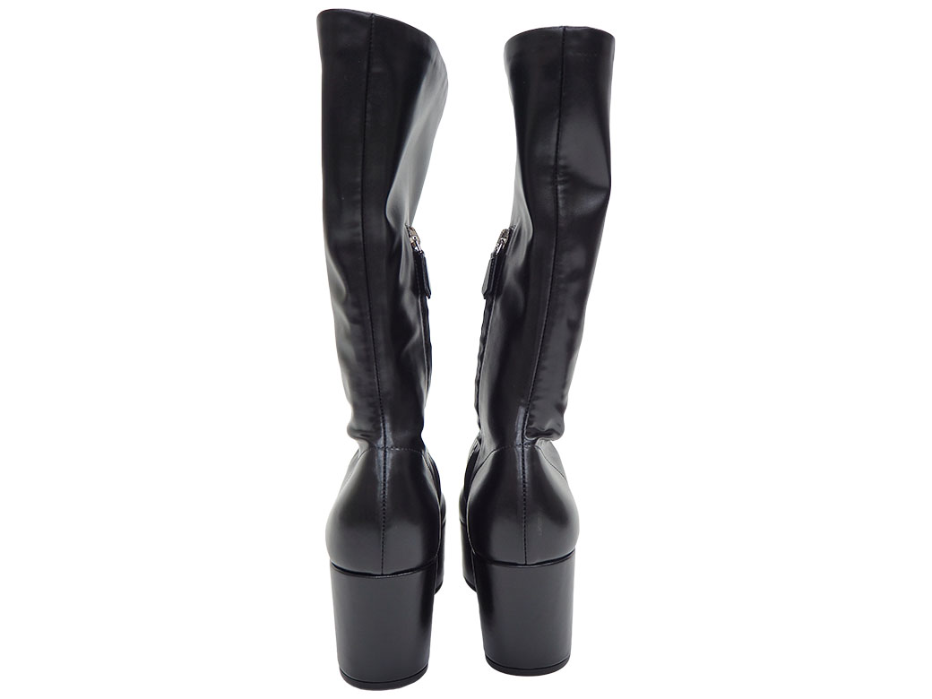 PRADA（プラダ） ナッパテック プラットフォーム ブーツ ブラック