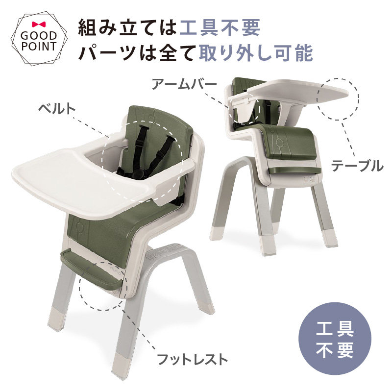 カトージ（KATOJI） nuna（ヌナ） nuna （ヌナ） ハイチェア zaaz 5点