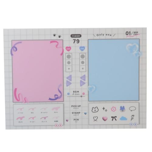 メモ帳 A6パロディメモ フォトらくがき 新入学 カミオジャパン