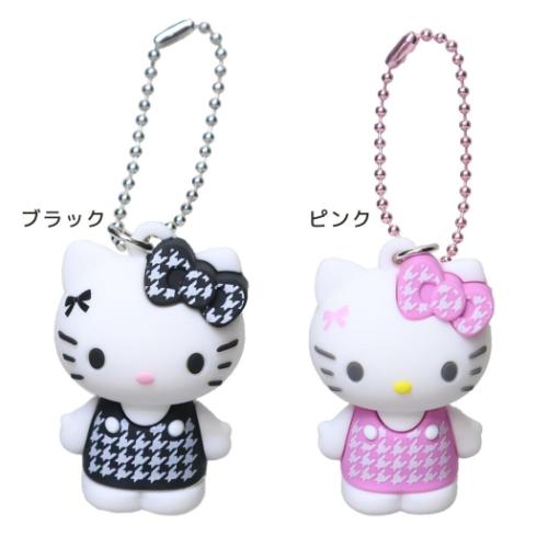 ハローキティ キャラクター キーホルダー PVCマスコット 千鳥格子