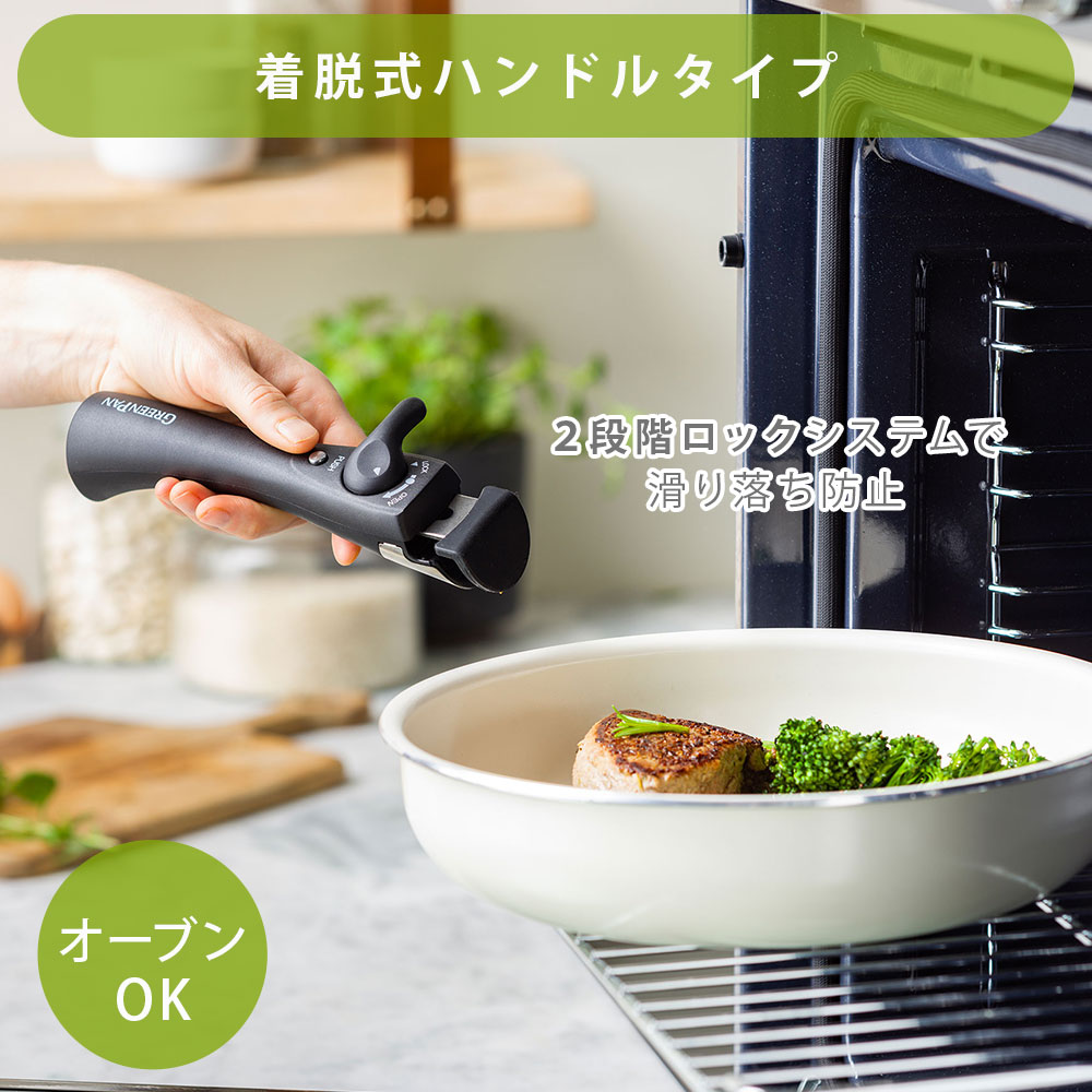 GREEN PAN（グリーンパン） クリックシェフ 5点セット フライパン