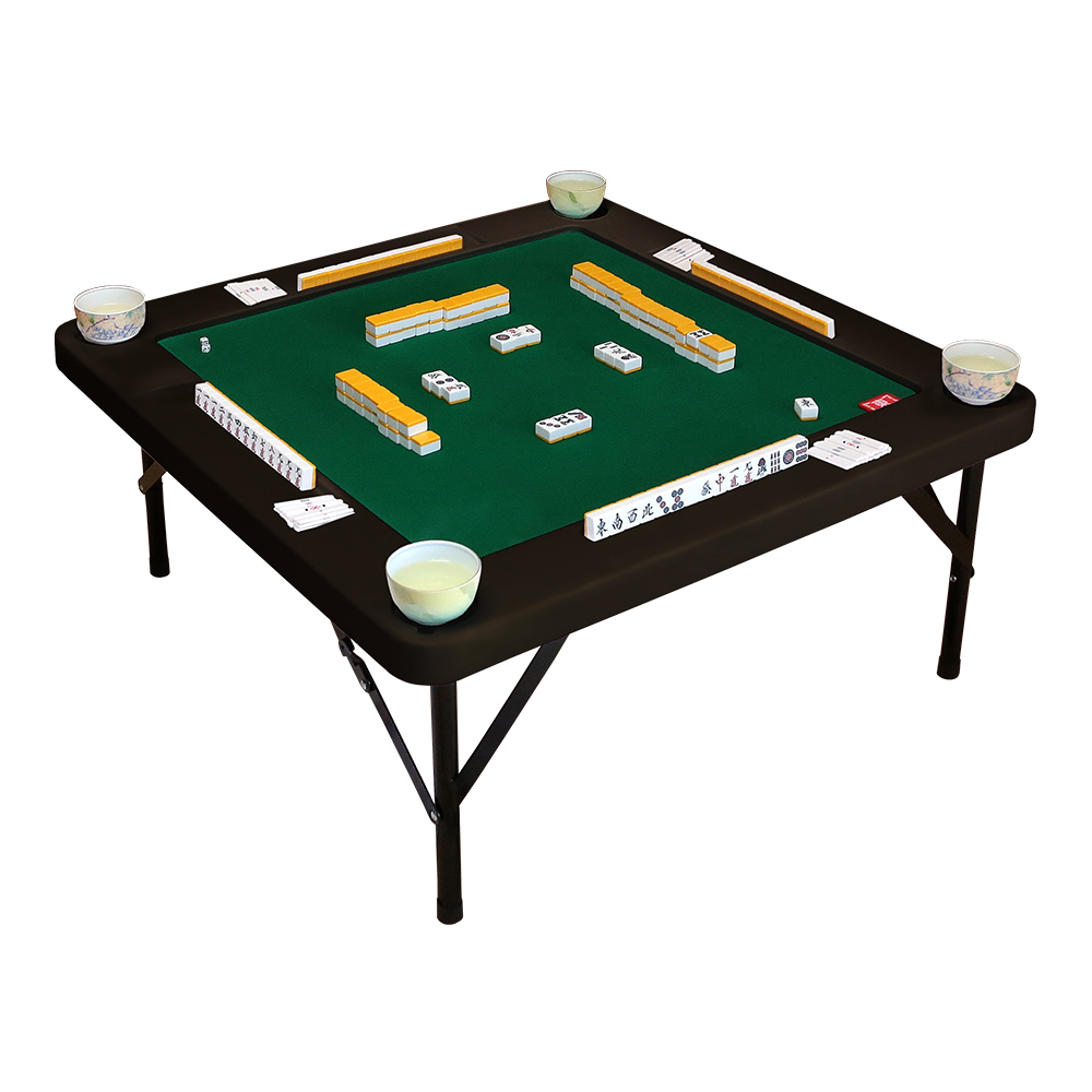 新品】麻雀卓 麻雀テーブル 家庭用 折りたたみ式 座卓 ブラック 麻雀