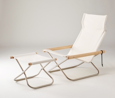 ニーチェア X 本体椅子とオットマンのセット 送料無料 折りたたみ椅子