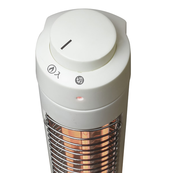 TEKNOS（テクノス） スリムハロゲンヒーター 300W 1灯 ホワイト PH-319