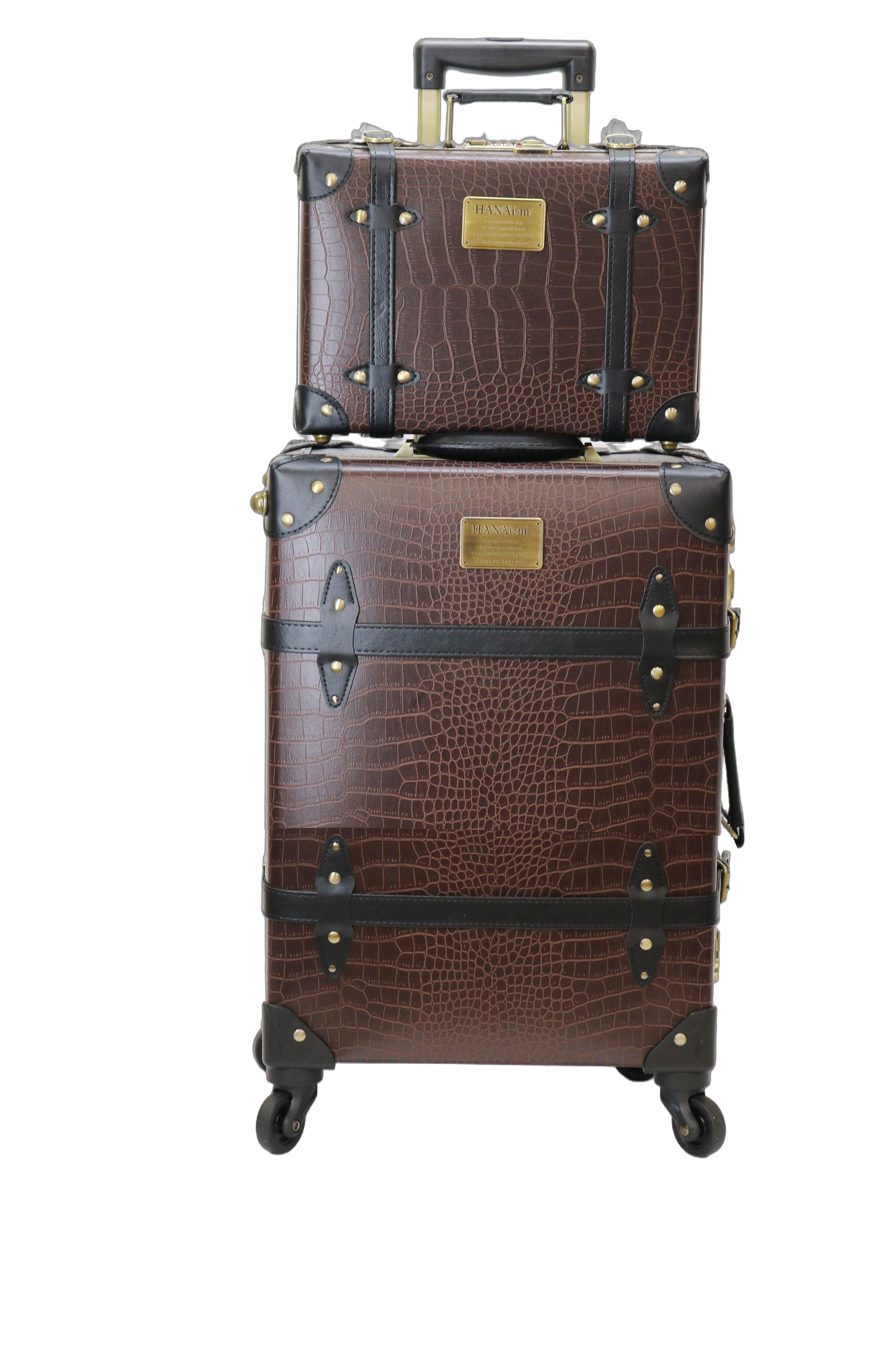 HANAism ミニトランク付き スーツケース Sサイズ 機内持ち込み 軽量