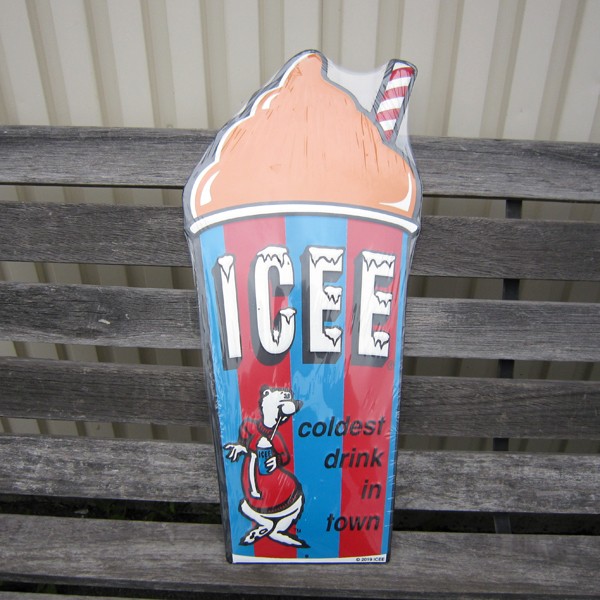 ICEE アイシー エンボスメタルサイン グリーン オレンジ ブルー