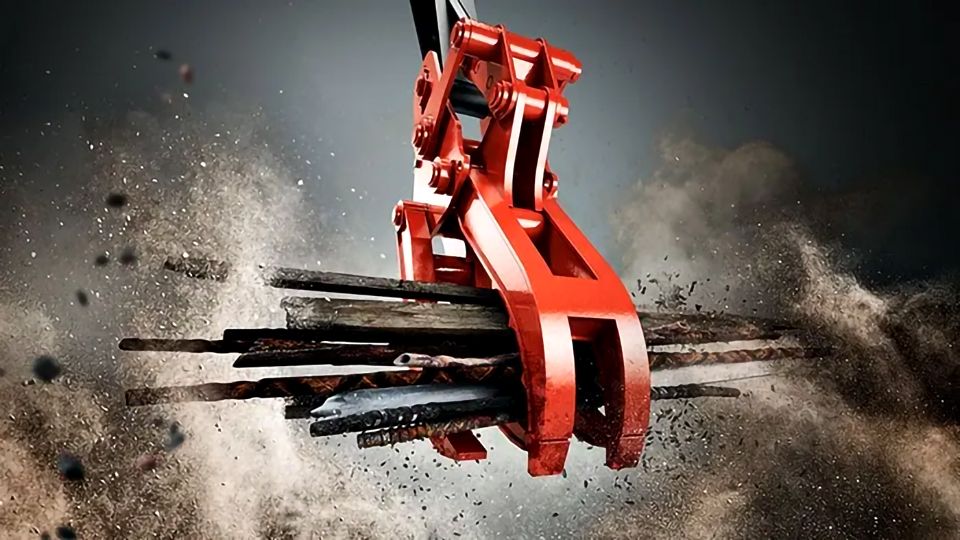 ユンボ ハサミ アタッチメント 3t-4t グラスパーV3 GT-30 3点止め 機械