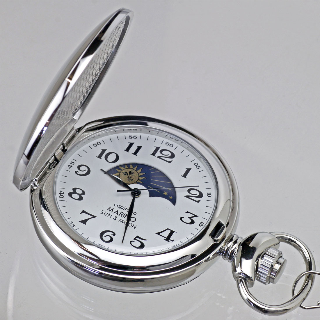 懐中時計 MARINO capitano マリノキャピターノ サン＆ムーン搭載 MC