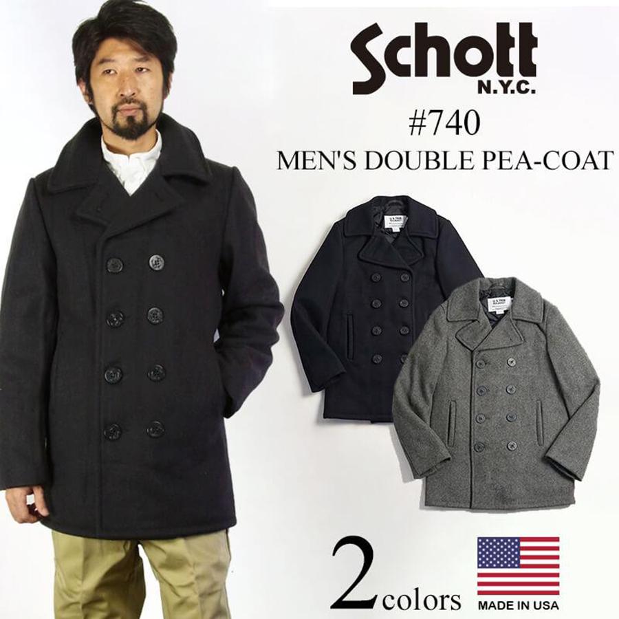 Schott N.Y.C（ショット） SCHOTT 740 メンズ ウール ダブル