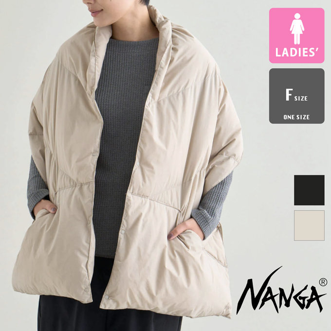 NANGA（ナンガ） Womens DOWN PONCHO MUFFLER ウィメンズ ダウン