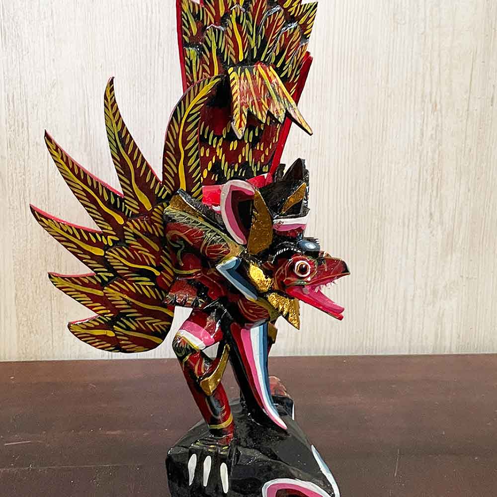 ガルーダの置物 霊鳥 ガルーダ H35cm S 木製 オブジェ インドネシア