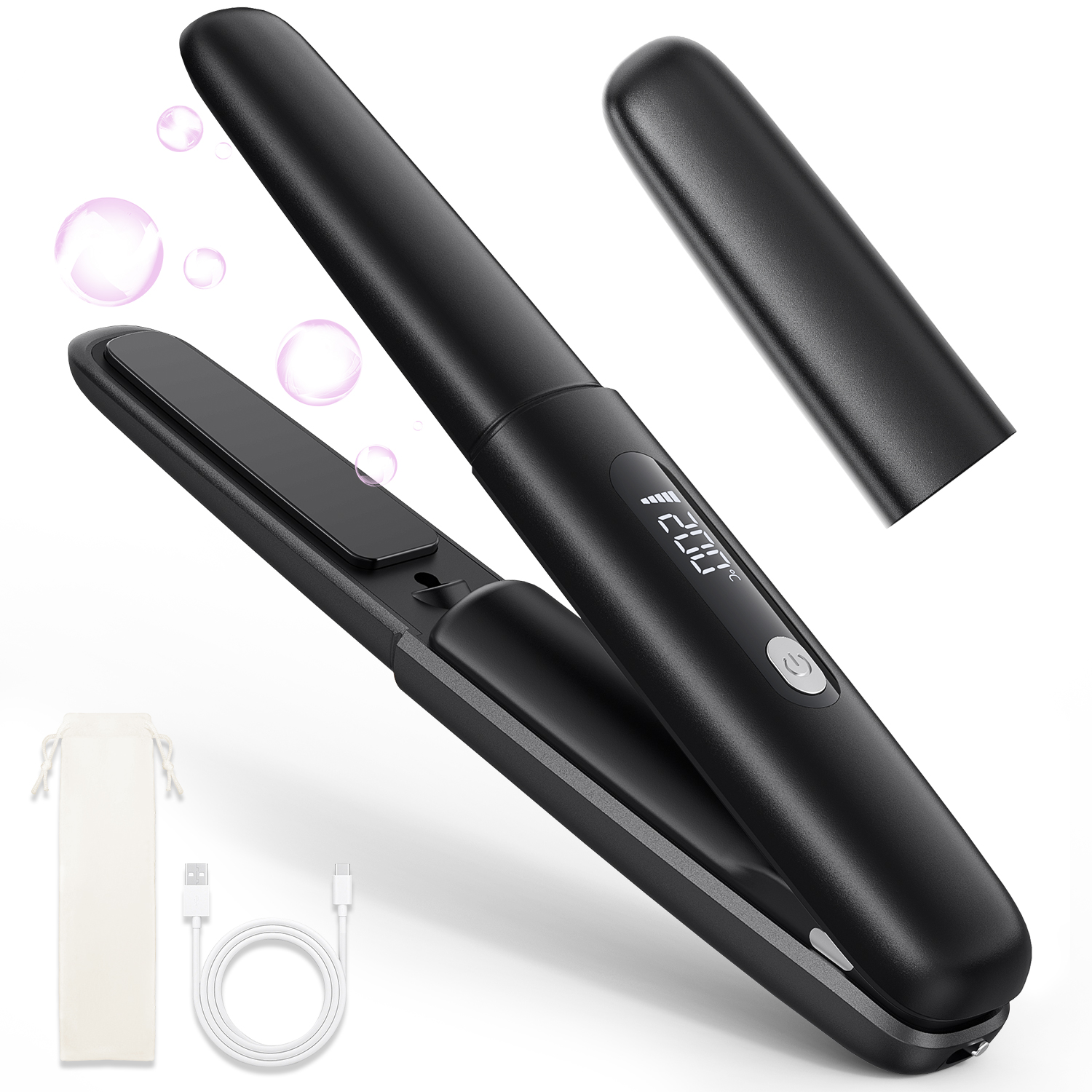 ヘアアイロン ストレートアイロン ストレート カール 充電式