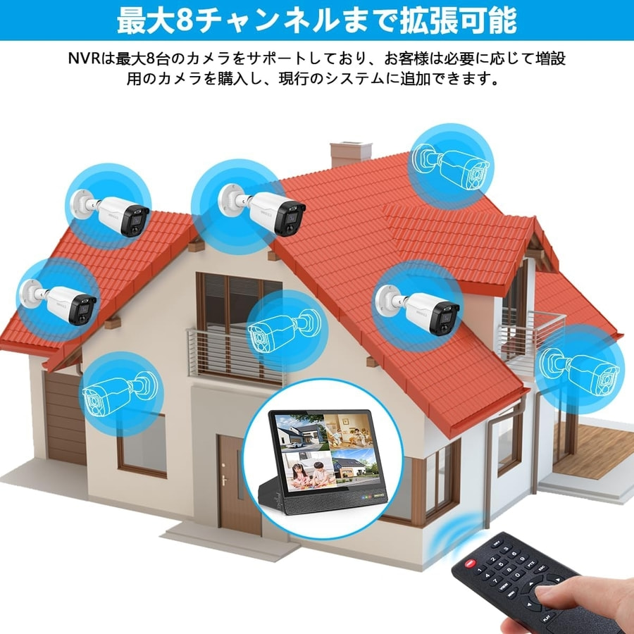 防犯カメラ HD-AHDアナログ 防犯カメラセット 4台 屋外 家庭用 業務用