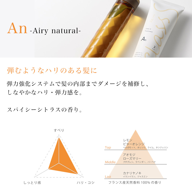Class S アジュバン リ： クラス An エアリーナチュラル シャンプー