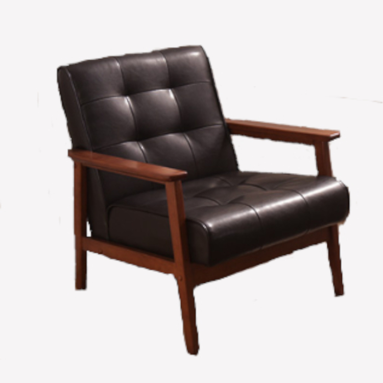 ソファー 一人掛け レザー調 レトロ ヴィンテージ風 おしゃれ