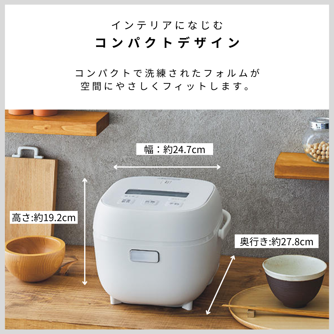 炊きたて 爆買 炊飯器 3合炊き 一人暮らし用 タイガー おしゃれ お