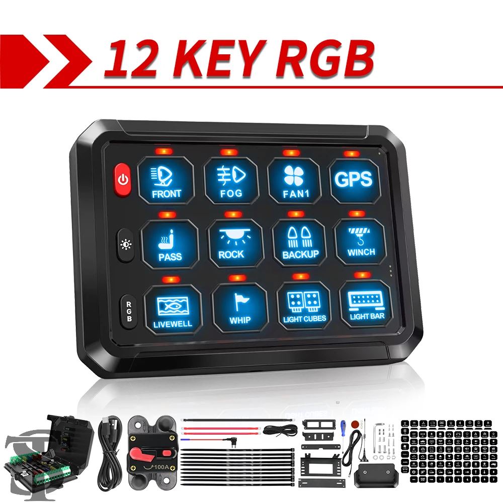 並行輸入品 COLIGHT ワイヤレス RGB 12 ギャングスイッチパネル汎用