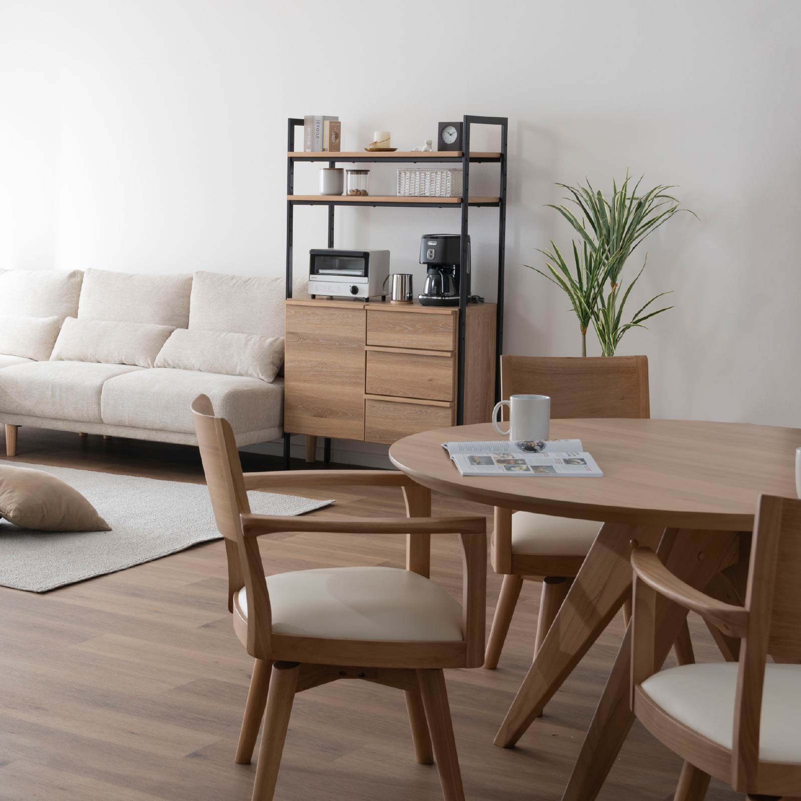 シギヤマ家具工業 ダイニングチェア 回転 肘付 おしゃれ 北欧 回転