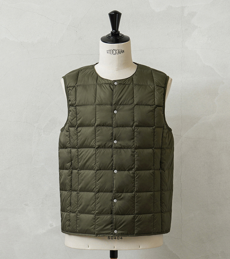 TAION（タイオン） TAION-004 クルーネックボタン インナーダウン