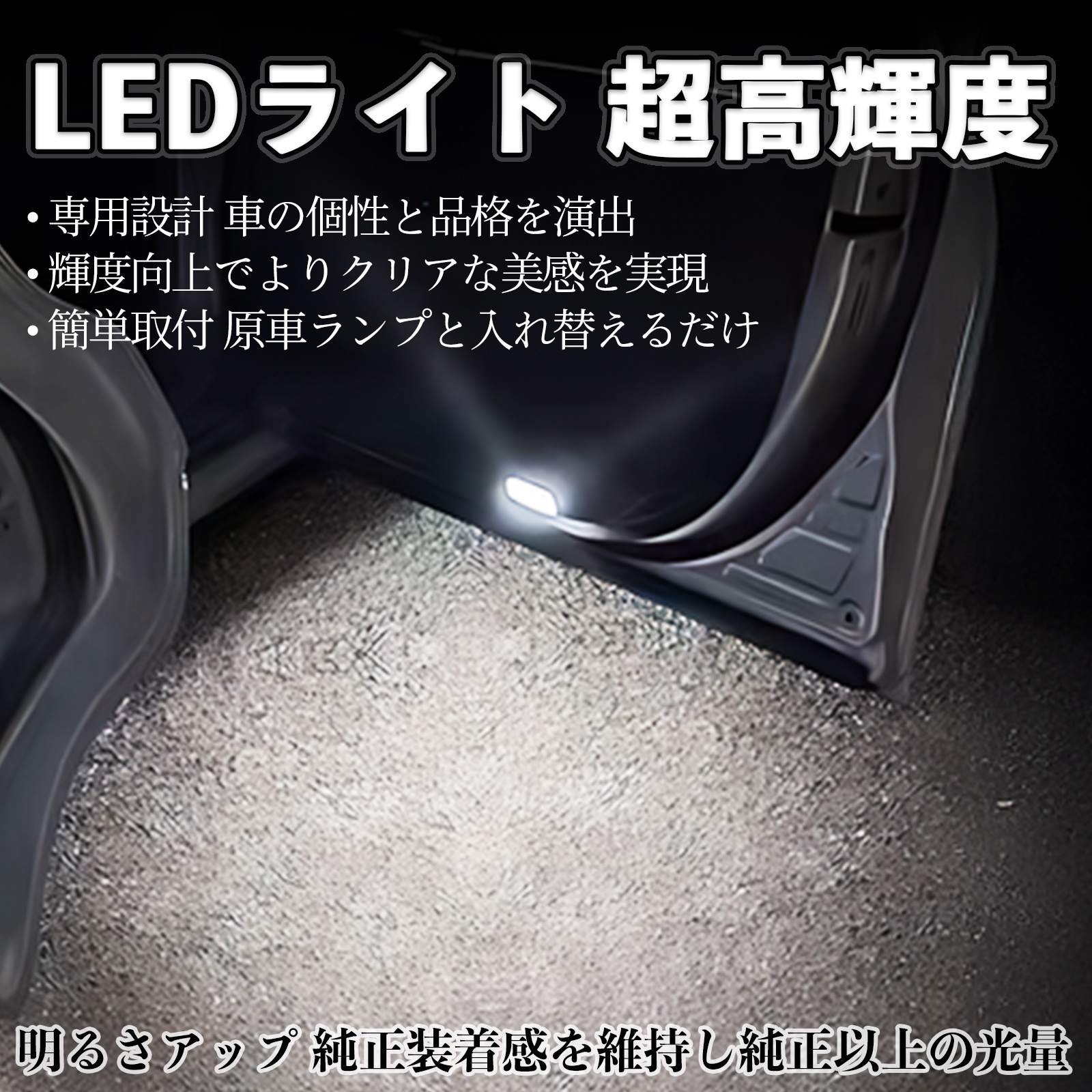 ランドクルーザー300系 ZX・GR SPORTS・VX LED カーテシランプ